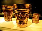 Sicán gold beaker cups (9-11th century)