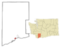 Skamania County Washington Incorporated and Unincorporated areas Stevenson Highlighted