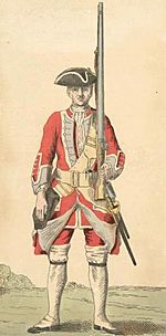 Soldier of 44th regiment 1742