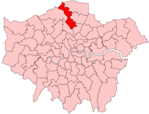 Southgate and Wood Green 2023 Constituency.svg