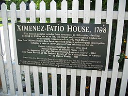 St Aug Zimenez-Fatio House sign02
