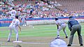 Sweet Lou on the Paths, Tom Candiotti on the Mound (cropped)