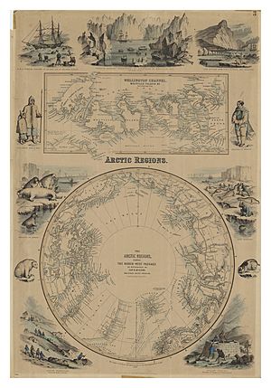 The Arctic Regions, showing the North-West Passage as determined by Cap. R. McClure and other Arctic Voyagers. 1856. CTASC