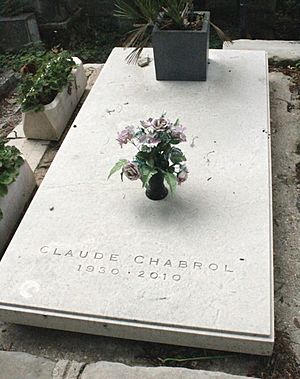 The grave of Claude Chabrol, Pere Lachaise Cemetery in Paris