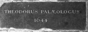 Tombstone of Teodoro Paleologus (son).png