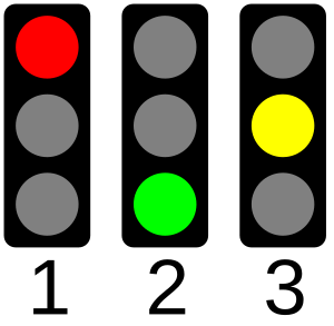 Traffic lights 3 states
