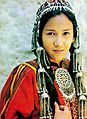 Turkman girl in national dress