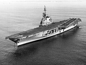 USS Midway (CVA-41) after SCB-110 modernization in 1958