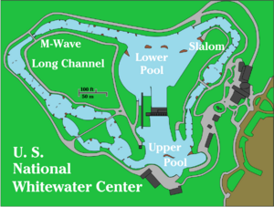 US National Whitewater Center course map