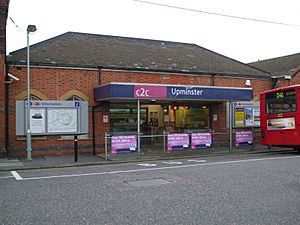 Upminster station side entrance