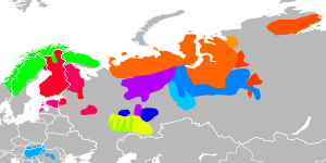 Uralic languages.svg