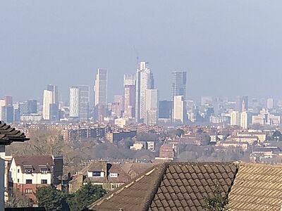 Vauxhall and Nine Elms skyscraper cluster, London, February 13, 2023