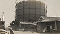 View of Kyabra Street looking towards the gasometer in Newstead Queensland