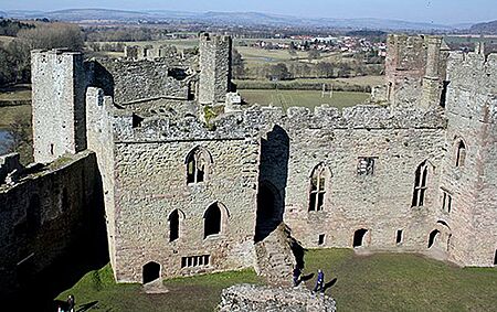 View to Wenlock Edge from Ludlow Castle Keep - trimmed - 1745084