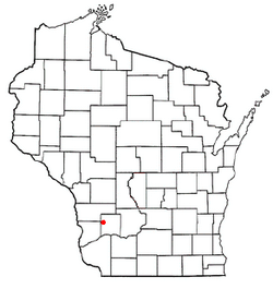 Location of Sylvan, Wisconsin