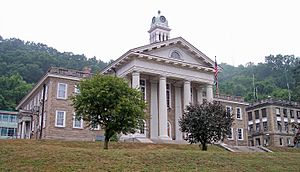Wyoming County Courthouse and Jail in Pineville