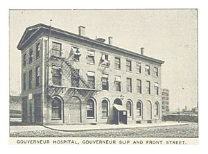 (King1893NYC) pg466 GOUVERNEUR HOSPITAL, GOUVERNEUR SLIP AND FRONT STREET