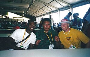 2000 Olympic Games, Troy Ross, Muhammad Ali, and Mark Simmons.jpg