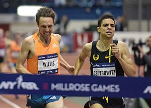 2015 Millrose Games - Wanamaker Mile - Armory - Willis, Centrowitz (16552096775)