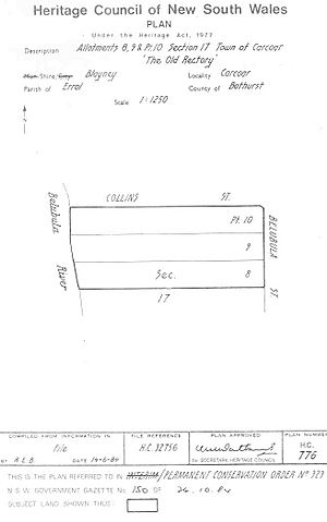 323 - Old Rectory - PCO Plan Number 323 (5045535p1)