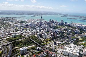 Aerial view of Auckland