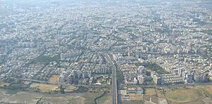 Aerial view of Surat ,Adajan Side