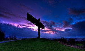 Angel of the North silhouette