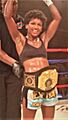 Angela Hill victorious at Friday Night Fights