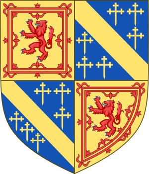 Arms of John Stewart, Earl of Mar (died 1479)