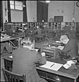 Automatic Telephone Exchange- Communications in Wartime, London, England, UK, 1945 D23700