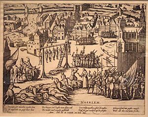 Beleg van Haarlem - Executies door de Spanjaarden