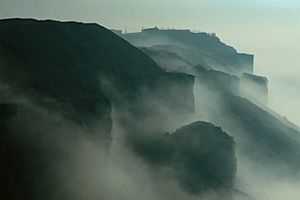 Blacknor Fort in fog - geograph.org.uk - 28941