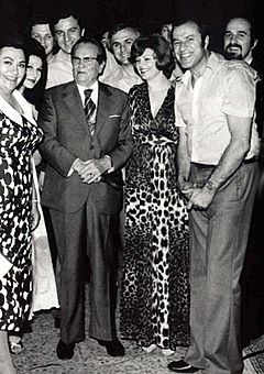 Boki Milošević with Tito, 1975