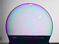Bubble on an ultrahydrophobic surface