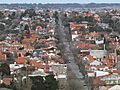 Calle Mendoza hacia el suroeste desde la torre de agua