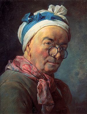 Chardin pastel selfportrait