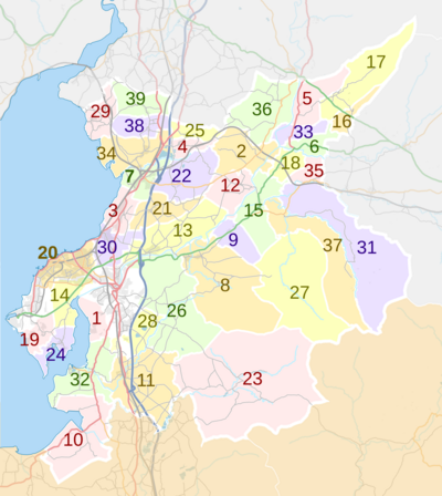 City of Lancaster parishes map 2018