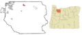 Clackamas County Oregon Incorporated and Unincorporated areas Sandy Highlighted