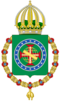 Coat of Arms of Pedro II of Brazil (Order of the Golden Fleece Variant).svg