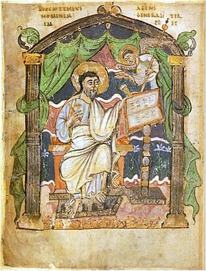Coronation Gospels Athelstan Saint Matthew