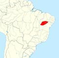 Cyanopsitta spixii map