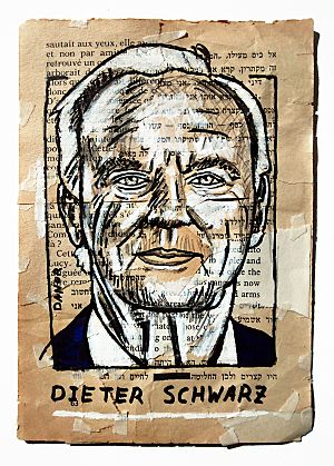 Dieter Schwarz Portrait Painting Collage By Danor Shtruzman.jpg