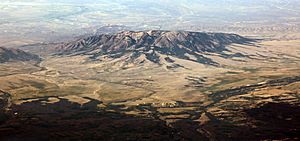 Aerial photo of Elk Mountain, looking northeast