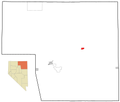 Location of Elko County in Nevadaand location of Wells in Elko County