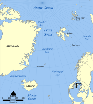 Fram Strait map