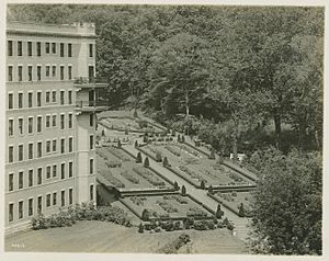 French Lick Springs Hotel upper gardens c. 1913-blog