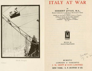 Frontispiece of Herbert Vivian's book "Italy at War"