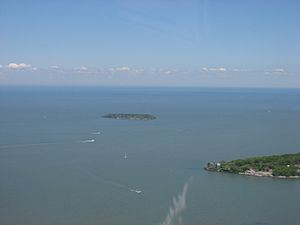 Green Island, Lake Erie, from the air