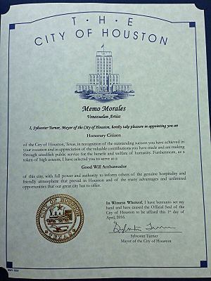 HONORARY CITIZEN, Houston, Texas