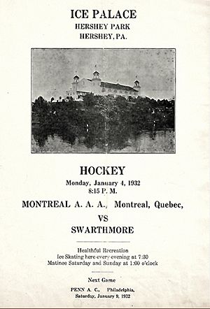 Hershey Ice Hockey Program - January 4, 1932